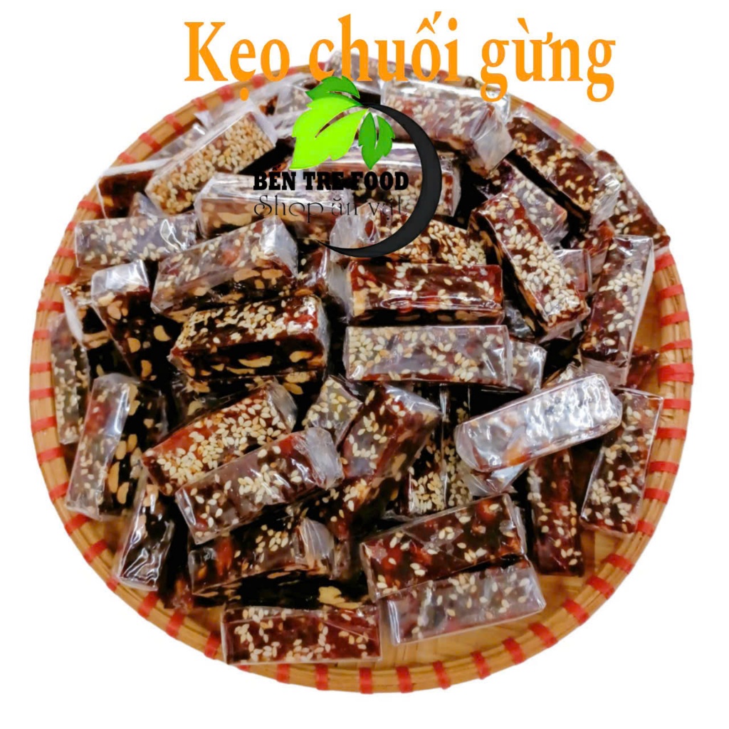 (ĐẶC SẢN BẾN TRE) 500GR KẸO CHUỐI GỪNG KIÊN LONG- ĐẶC SẢN BẾN TRE SHOP