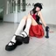 - Sandal nữ đế xuồng phối dây quai ngang dây mảnh cao 9cm màu đen - SB036