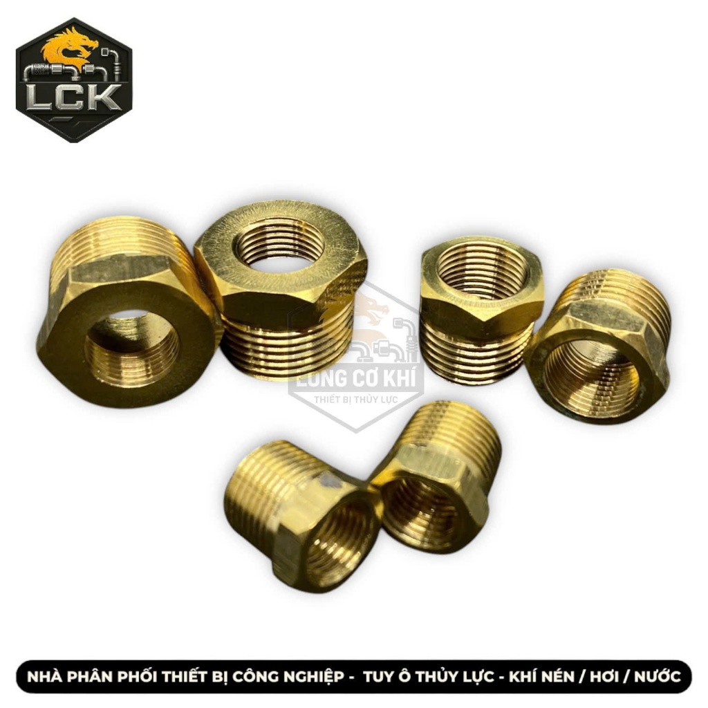 Nối giảm lơ thu ren trong ren ngoài, cà rá thau | ren 9.6mm 13mm sang ...