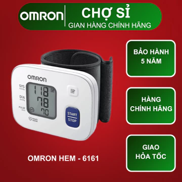 Máy Đo Huyết Áp Cổ Tay OMRON HEM-6161 - Công nghệ đo Intellisense mới tự tộng hoàn toàn - Cho kết quả đo chính xác