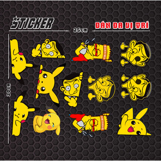 Tem Dán sticker Decal dán xe máy , xe điện , mũ bảo hiểm , bàn học , hộp bút , dán đa vị trí v.v.v