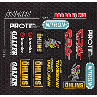 Tem Dán sticker Decal dán xe máy , xe điện , mũ bảo hiểm , bàn học , hộp bút , dán đa vị trí v.v.v