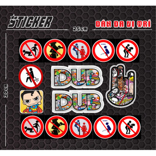 Tem Dán sticker Decal dán xe máy , xe điện , mũ bảo hiểm , bàn học , hộp bút , dán đa vị trí v.v.v