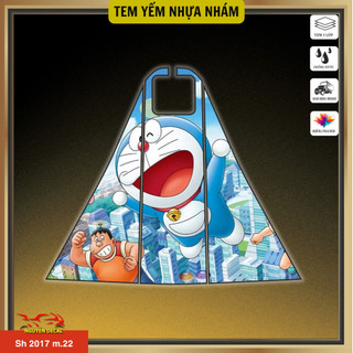 Decal yếm nhựa nhám dán xe Sh 2017 | thiết kế đa dạng | Decal 3 lớp chống thấm, bền màu