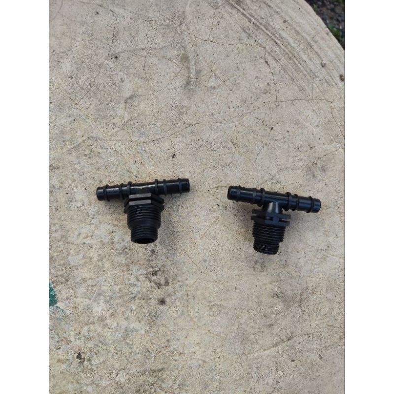 Tê ren 17 và 21 ra ống 10mm HÀNG CAO CẤP DÀY  ( ống kích thước 10x12mm) trong 10 ngoài 12mm , tê ren 21 ra 12mm