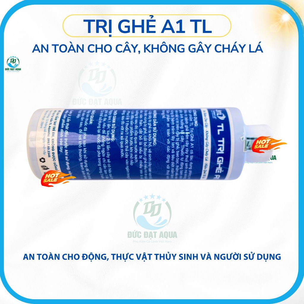 Trị Ghẻ A1 TL Total Life, 250ml cho cây thuỷ sinh, phòng và hạn chế cây thối, thân 4