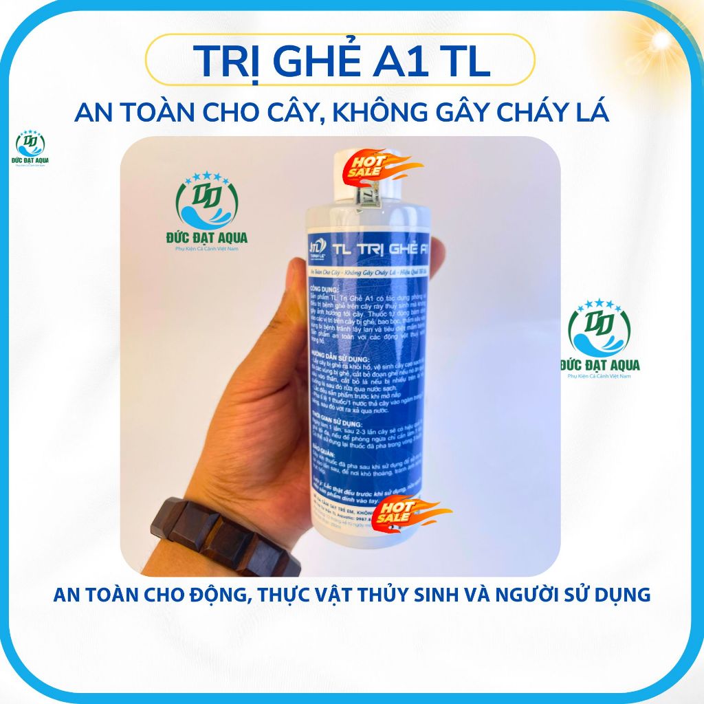 Trị Ghẻ A1 TL Total Life, 250ml cho cây thuỷ sinh, phòng và hạn chế cây thối, thân 2