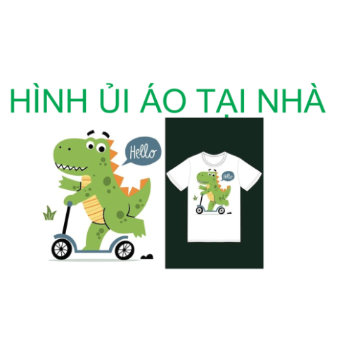 [Hình in pet ủi nhiệt]Hình ủi áo tại nhà bằng bàn là bàn ủi-hình khủng long-miếng vá áo rách/THEO YÊU CẦU INBOX SHOP