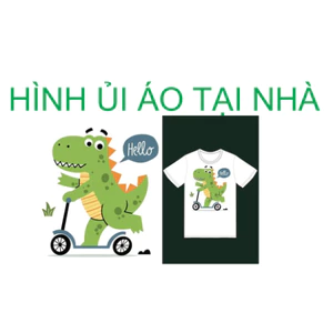 Hình ủi áo tại nhà bằng bàn là bàn ủi-hình khủng long-miếng vá áo rách/THEO YÊU CẦU INBOX SHOP