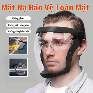 Mặt nạ bảo vệ trong suốt chống bụi, chống khói dầu, chống gió, chống va đập, chống sương mù, mặt nạ bảo vệ mũ hàn và mài
