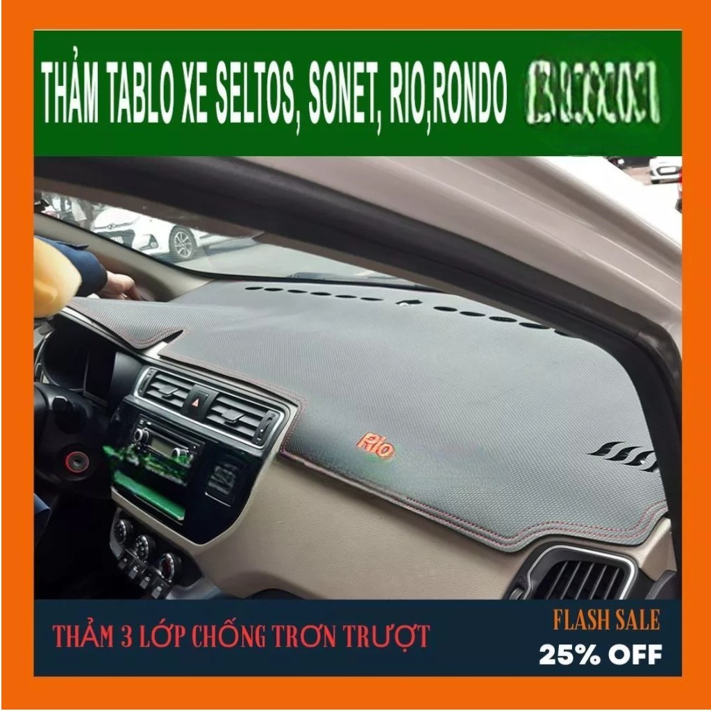 Thảm Taplo Xe Kia Seltos, Rio, Rondo, Sedona, Sonet, Stargazer.. Hàng ...