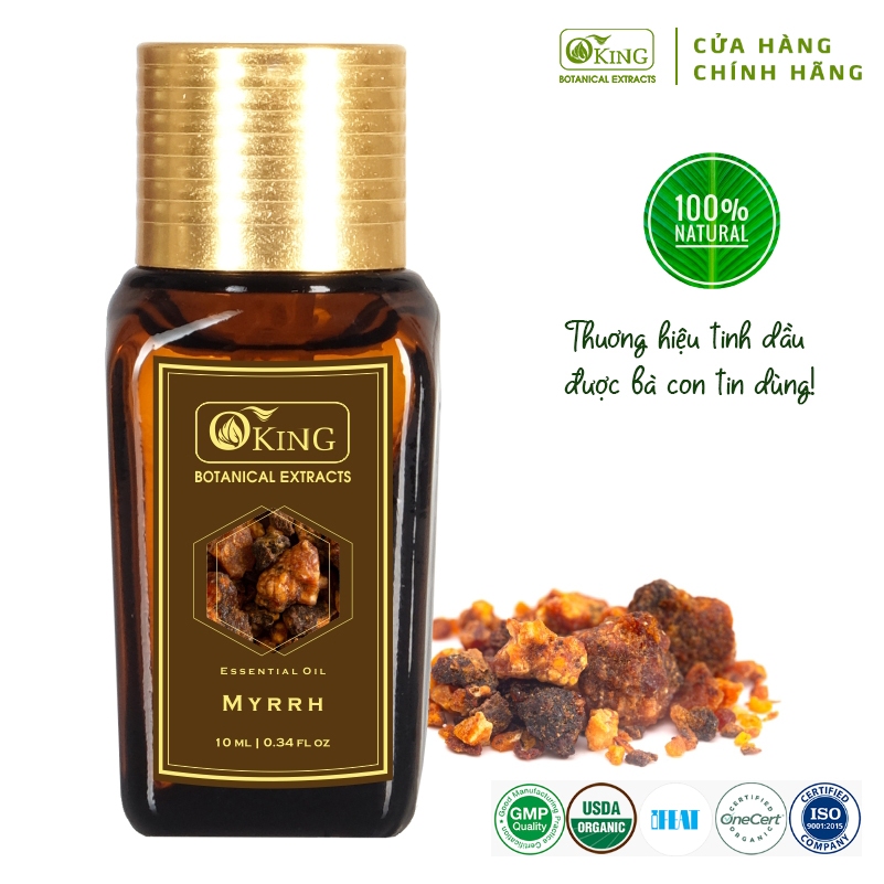 Tinh dầu Mộc dược (10ml) nguyên chất Myrrh | Hương thơm dễ chịu | Oking Việt Nam