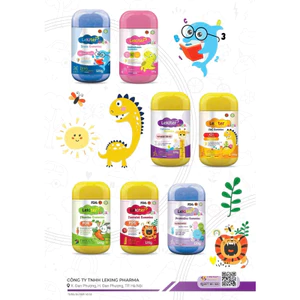 Combo 5 tặng 1 KẸO DẺO LEKITER KIDS GUMMIES bổ sung Canxi, Kẽm, Vitamin, bổ sung các chất cần thiết cho sự phát triển