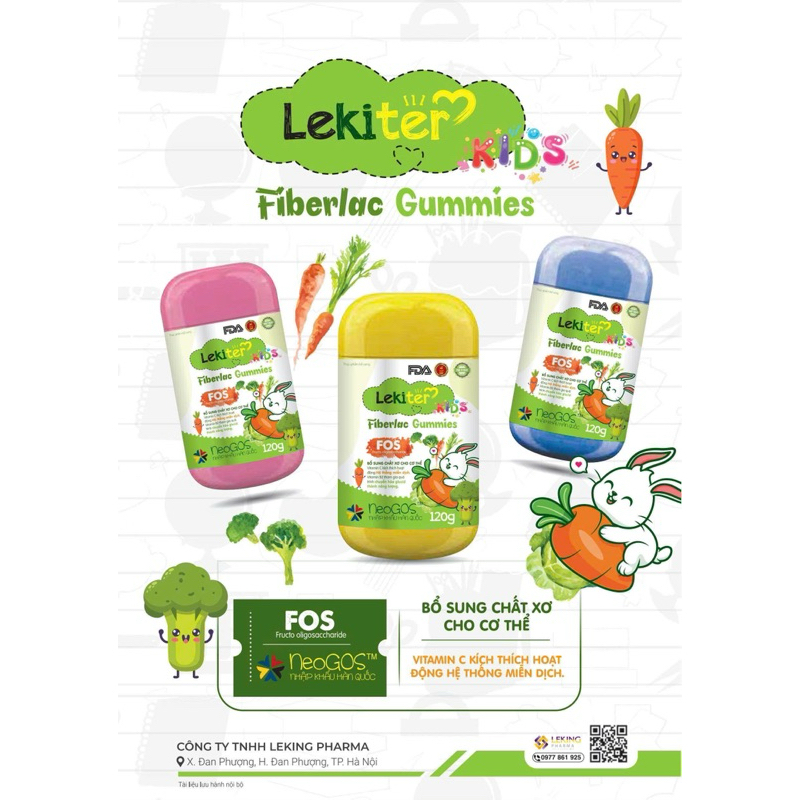 Combo 5 tặng 1 KẸO DẺO LEKITER KIDS GUMMIES bổ sung Canxi, Kẽm, Vitamin, bổ sung các chất cần thiết cho sự phát triển
