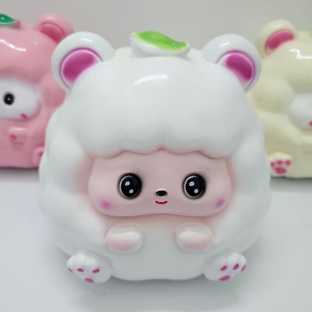 Heo Đất Lợn Đất Cừu Lá lỗ tròn đáng yêu cute Ống heo tiết kiệm tiền,trang trí,quà tặng