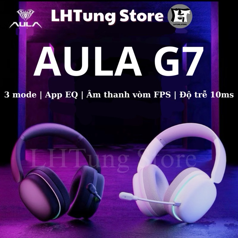[SẴN GIAO] Tai nghe không dây gaming Aula G7 | G7 Pro | 3 mode | Dây ...