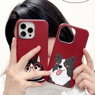 Ốp lưng iphone nhựa dẻo họa tiết da nhám Cún mèo dành cho ip 6/7/8/plus/x/xr/xs/11/12/13/14/15/16/pro max - qn2005