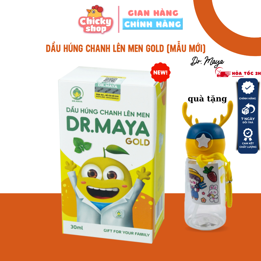 Ảnh Dầu húng chanh lên men Minion Gold Dr.Maya 30ml 1