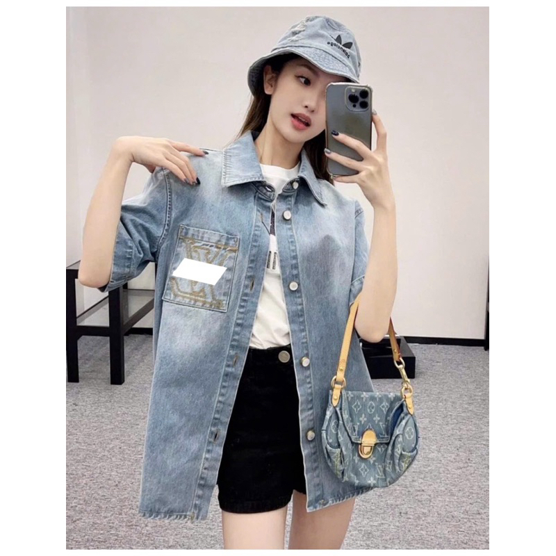 ⚡️[Hight Quality] Full Bộ Áo / Quần Denim 1-\/ Logo Embroidered - Điểm Nhấn Họa Tiết Thêu Phối Màu Cao Cấp Qccc Nam Nữ