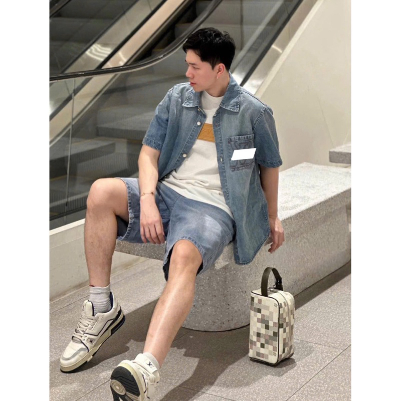 ⚡️[Hight Quality] Full Bộ Áo / Quần Denim 1-\/ Logo Embroidered - Điểm Nhấn Họa Tiết Thêu Phối Màu Cao Cấp Qccc Nam Nữ