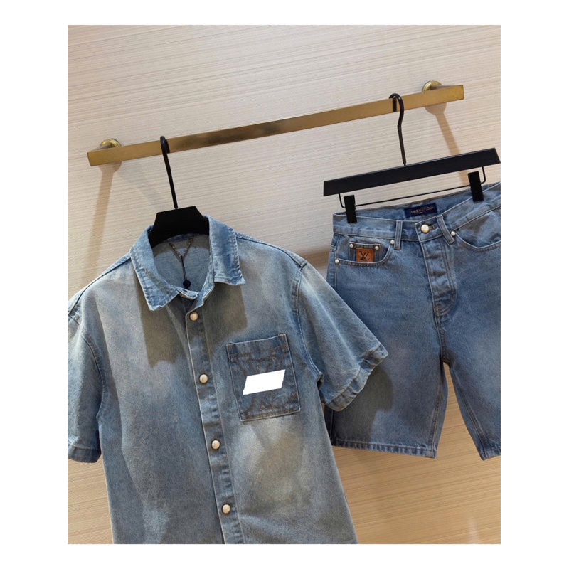⚡️[Hight Quality] Full Bộ Áo / Quần Denim 1-\/ Logo Embroidered - Điểm Nhấn Họa Tiết Thêu Phối Màu Cao Cấp Qccc Nam Nữ