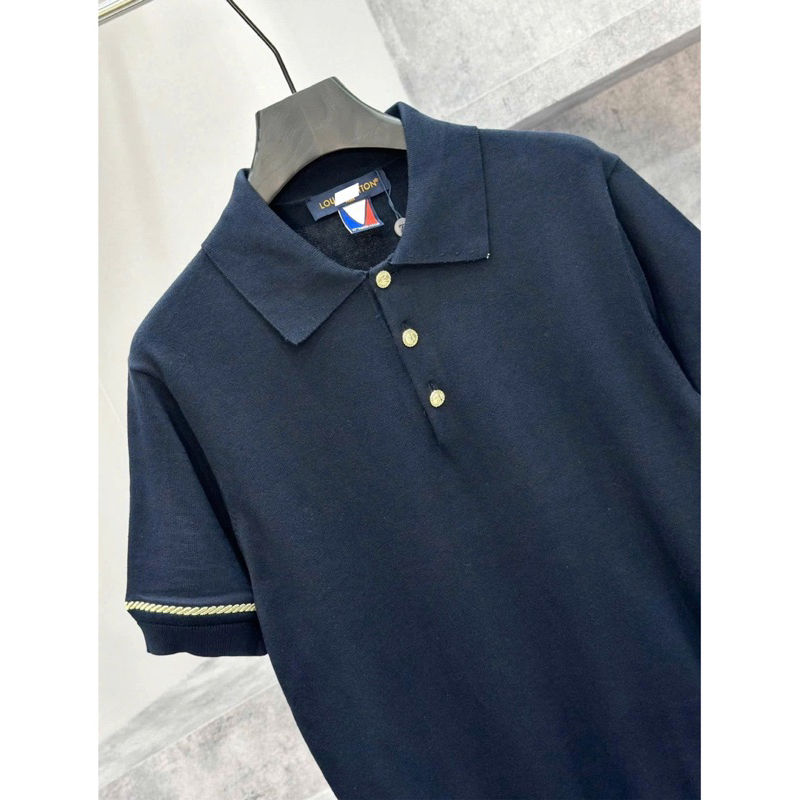 ⚡️[Hight Quality] Áo Cộc Tay Tay Len Cố Bẻ 1-\/ Polo 37th Ameri - Điểm Nhấn Cúc Vàng Phối Line Tay Thêu Cao Cấp Nam Nữ