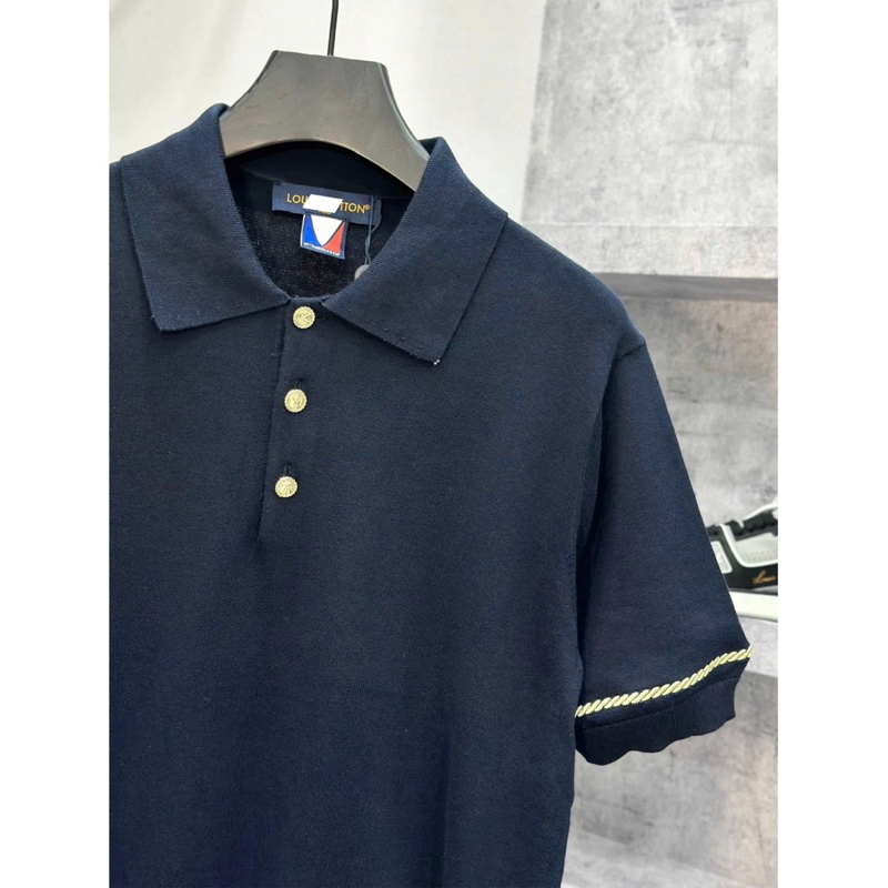 ⚡️[Hight Quality] Áo Cộc Tay Tay Len Cố Bẻ 1-\/ Polo 37th Ameri - Điểm Nhấn Cúc Vàng Phối Line Tay Thêu Cao Cấp Nam Nữ