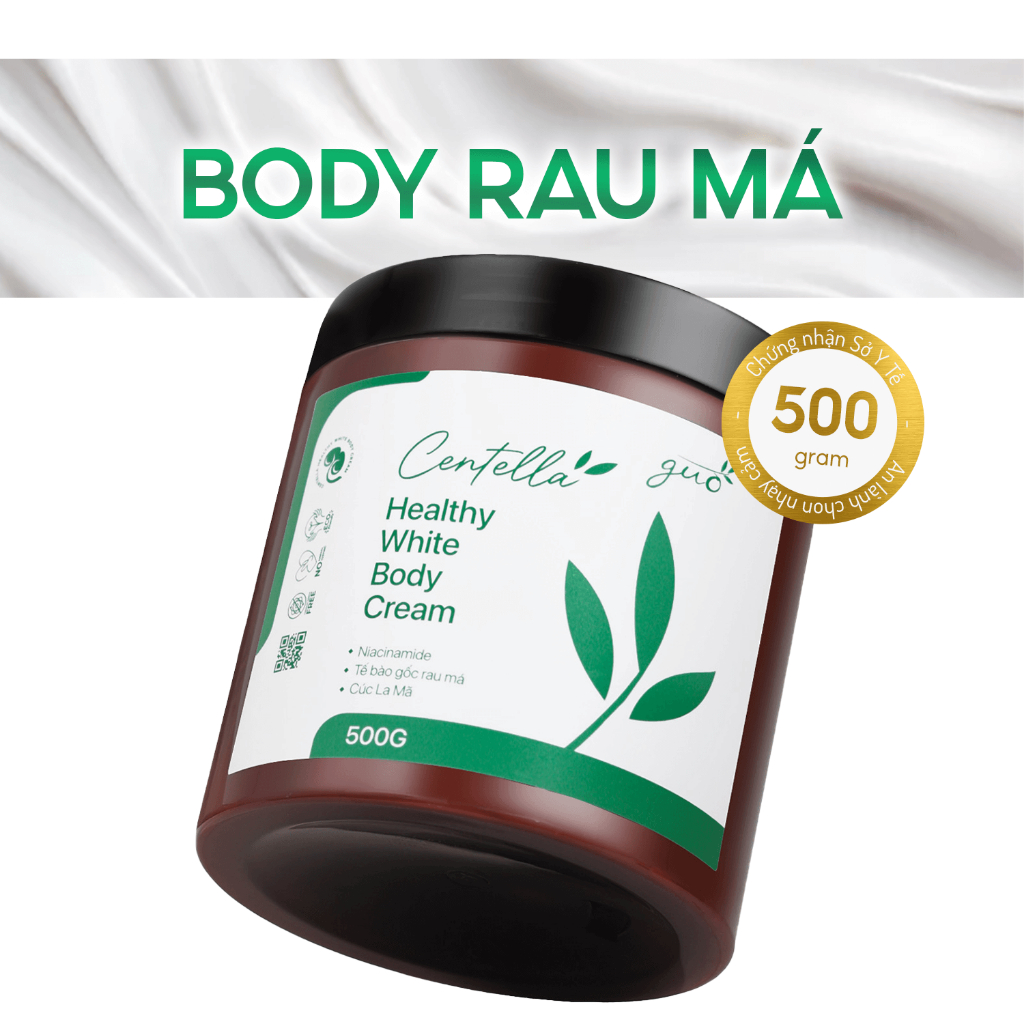 Ảnh Kem Body Dưỡng Trắng Mịn Da Rau Má, Nâng Tone Tức Thì, Mờ Sạm, Thẩm thấu nhanh - Centella Healthy White Body Cream GUO 2