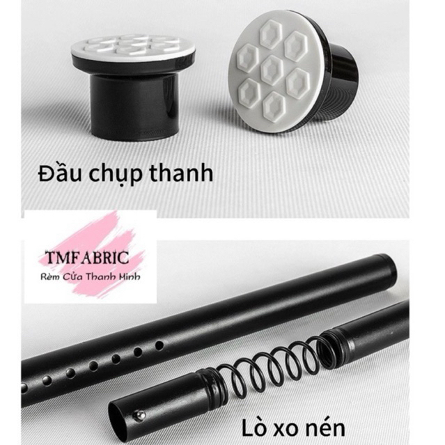 Thanh treo rèm cửa, cây treo đồ không cần khoan đục, Rèm Cửa TMFABRIC