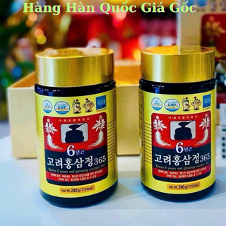 Cao Hồng Sâm 365 Hàn Quốc, Hộp 2 lọ 240ml