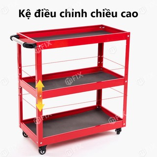 Xe đẩy hàng đẩy hàng Kệ sắt có thể chịu được 100kg Kệ sắt 4 tầng Cao Cấp Kệ đựng đồ đa năng