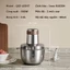 Máy xay thịt Bear QSJ-L05H7 inox công suất 500W vượt trội, cối xay INOX 2.6L dày dặn, Máy Xay Thịt, Cá