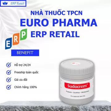 Sudocrem chống hăm, Kem bôi chống hăm, giữ ẩm, dưỡng da, an toàn cho trẻ sơ sinh lọ 60g mẫu mới