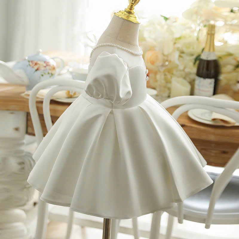 đầm công chúa bé gái , váy bé gái trắng xếp hộp từ 8-40kg ( mã 042 )