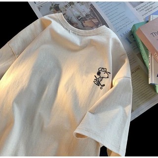Áo Phông Thun nữ nam unisex form rộng tay lỡ chất liệu cotton thoáng mát in hình SCUBIDU