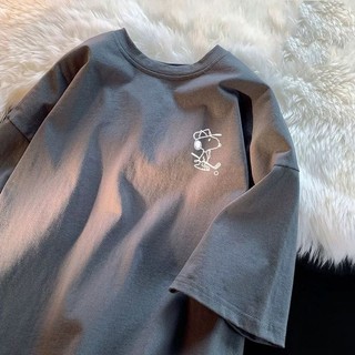 Áo Phông Thun nữ nam unisex form rộng tay lỡ chất liệu cotton thoáng mát in hình SCUBIDU