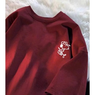 Áo Phông Thun nữ nam unisex form rộng tay lỡ chất liệu cotton thoáng mát in hình SCUBIDU