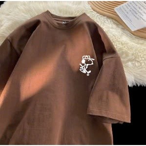 Áo Phông Thun nữ nam unisex form rộng tay lỡ chất liệu cotton thoáng mát in hình SCUBIDU