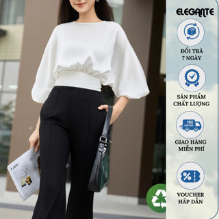 Quần Nữ Cao Cấp Công Sở Dáng Loe Trơn Dễ Phối Đồ ELEGANTE