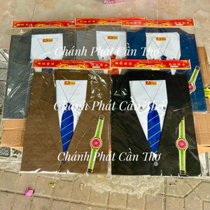 Quần Áo Giấy Vest Nam Đính Nút Đẹp Thờ Cúng