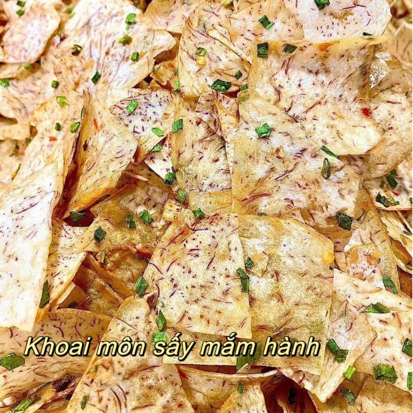 Khoai môn sấy mắm hành Bản Việt thơm ngon đậm đà, giòn tan khó cưỡng ...