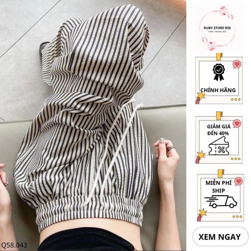 Quần kẻ sọc ống rộng nữ dáng suông lưng cao cạp chun ( chất đũi mềm mát) 2025