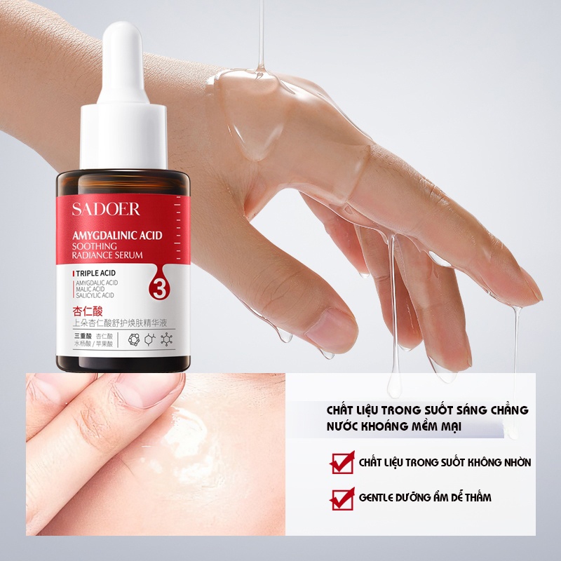 Serum Dưỡng Trắng Da Mờ Thâm Mụn Gấp Đôi Vitamin C + Axit Salicylic 30ml Giảm Mụn & Thâm Nám Dịu Nhẹ & Phục Hồi