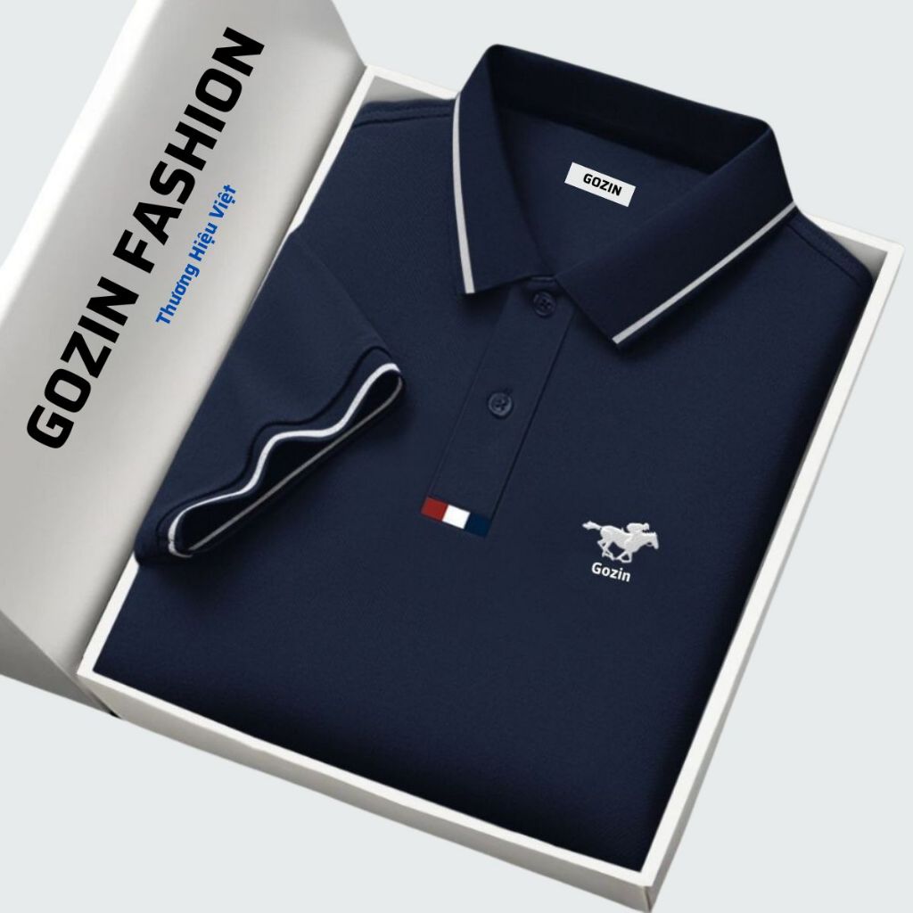 [Tặng Kèm Hộp] Áo Polo Nam Gozin Fashion thấm hút tốt áo thun chống tia UV