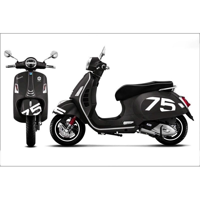 Tem số Vespa GTS 75 năm, 72