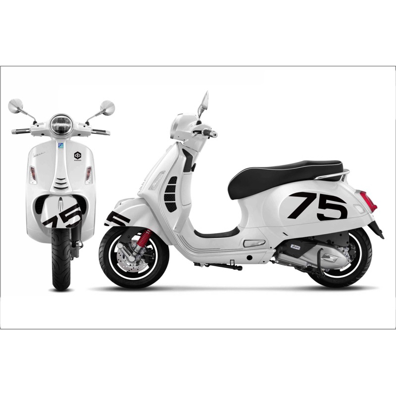 Tem số Vespa GTS 75 năm, 72