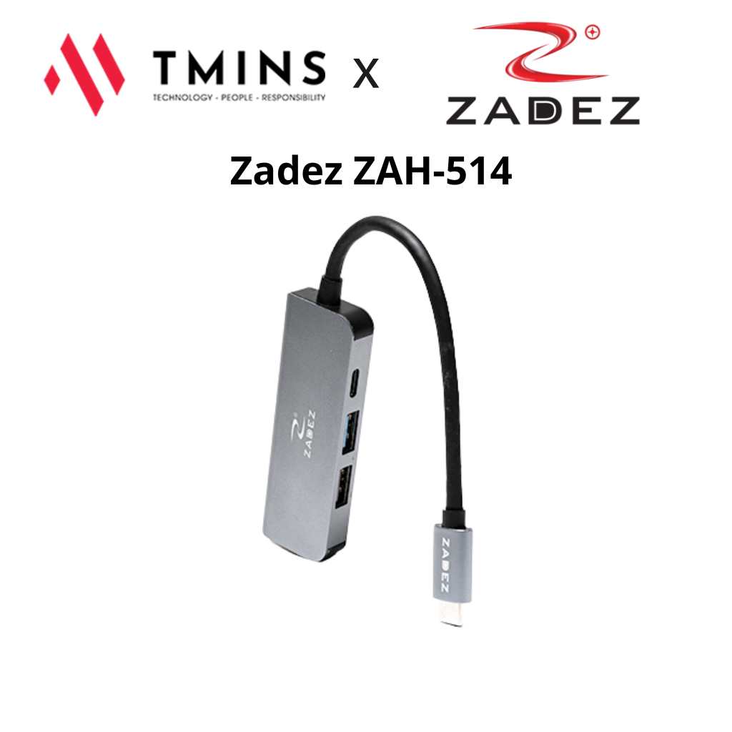 Thiết bị chia tín hiệu 4 trong 1 Zadez ZAH-514 (TypeC To HDMI 4K, PD ...