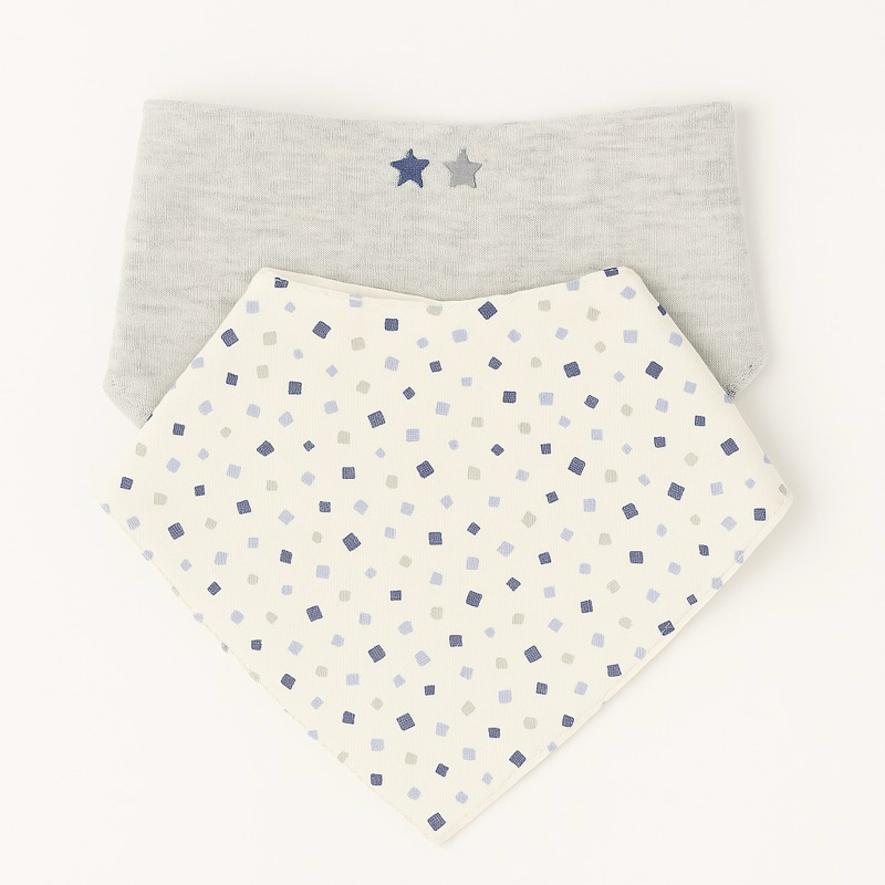Yếm Tam Giác Cho Bé Trai Bé Gái NB-18M Xuất Dư Xịn Cotton Thấm Hút Nước Dãi Keinnier X04-152 C6104