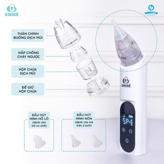 Tông Đơ Hút Tóc CHIBÉ CB011/ Máy Hút Mũi CHIBÉ PLUS CB006 Trẻ Em