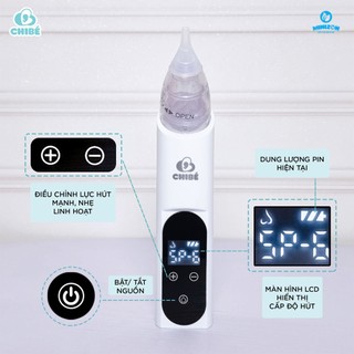 Tông Đơ Hút Tóc CHIBÉ CB011/ Máy Hút Mũi CHIBÉ PLUS CB006 Trẻ Em